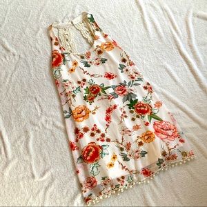 Backless Floral Dress